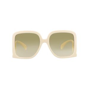Gucci Square-Frame Injection Sunglasses White Womens